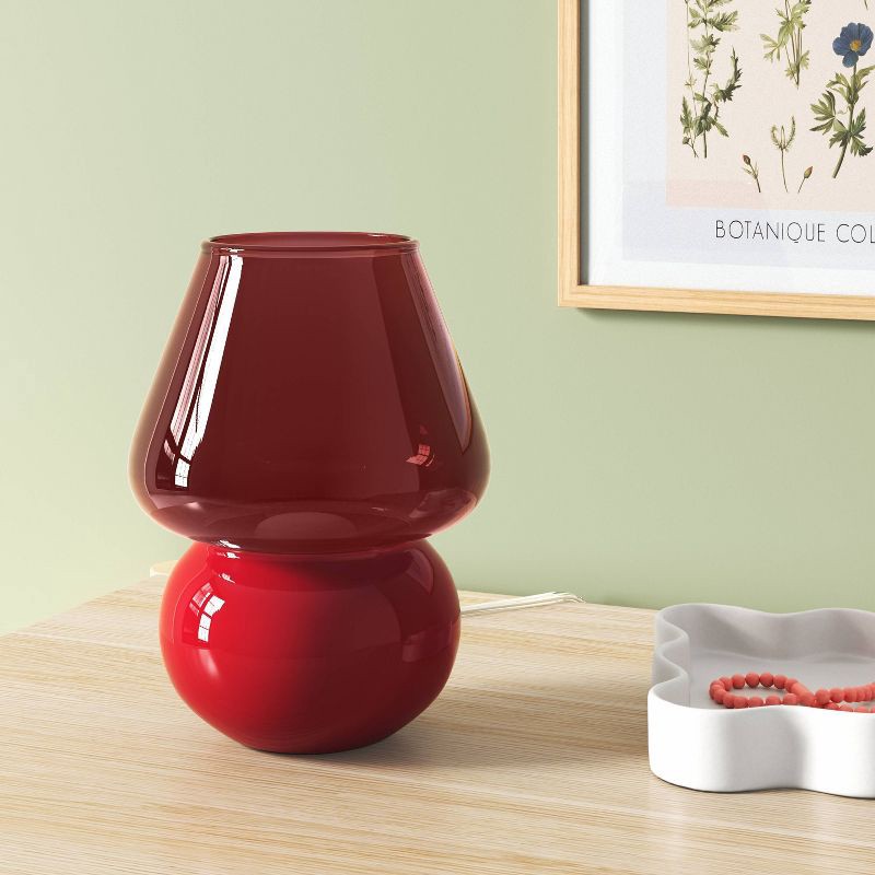 slide 3 of 4, Dome Mushroom Novelty Table Lamp Red - Room Essentials™, 1 ct