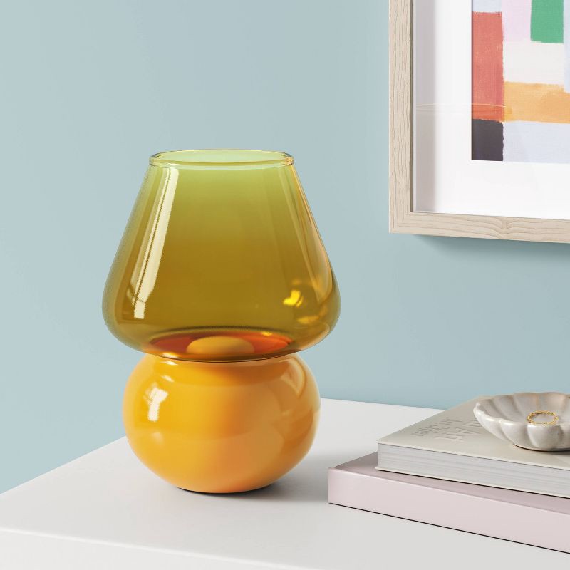 slide 3 of 4, Dome Mushroom Novelty Table Lamp Mustard - Room Essentials™, 1 ct