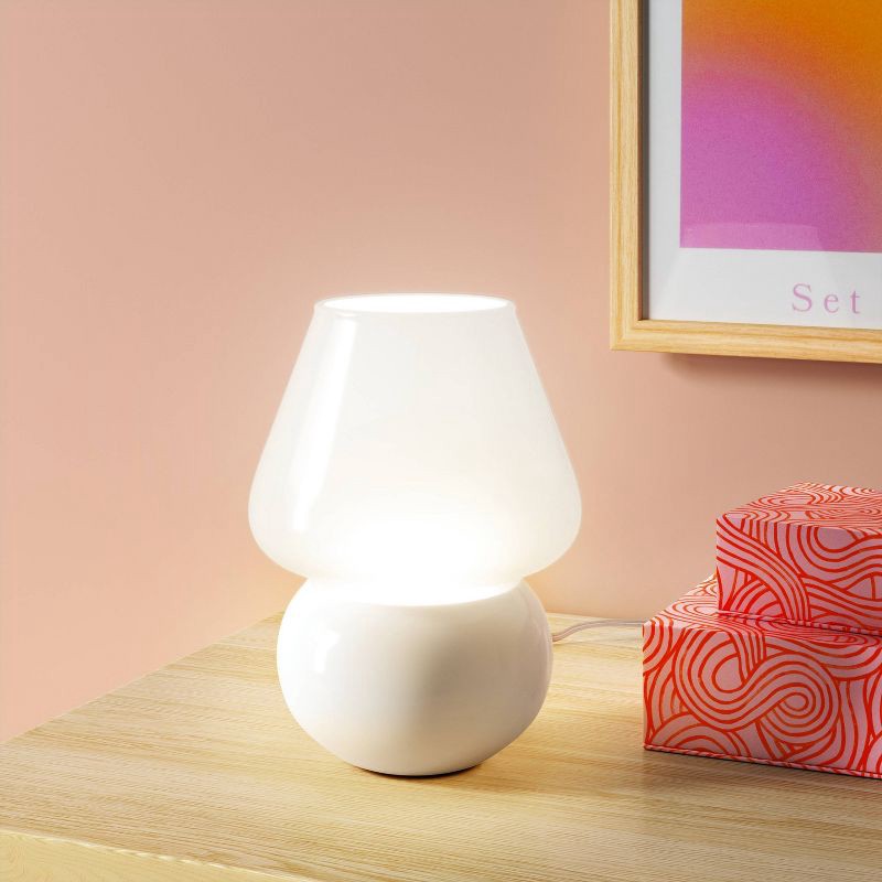 slide 2 of 4, Dome Mushroom Novelty Table Lamp White - Room Essentials™, 1 ct
