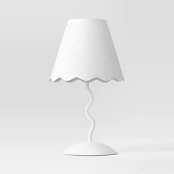 Wave Squiggle Novelty Table Lamp White - Room Essentials™