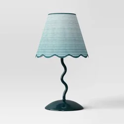 Wave Squiggle Novelty Table Lamp Green - Room Essentials™