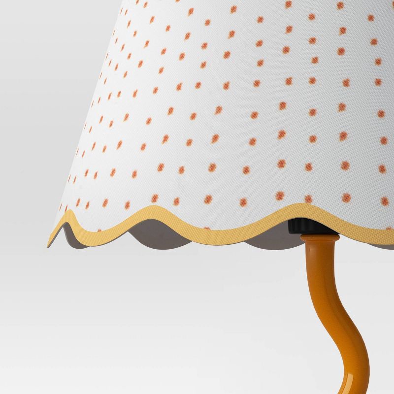 slide 4 of 4, Wave Squiggle Novelty Table Lamp Mustard - Room Essentials™, 1 ct