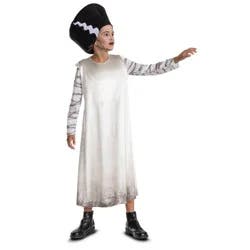 NBCUniversal Studios Girls' Monsters Bride Of Frankenstein Classic Costume Dress 10-12