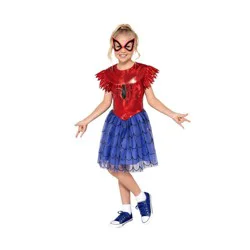 Marvel Kids' Spider-Man Short Sleeved Costume Dress M
