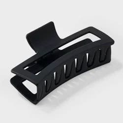 XL Claw Plastic Cutout Hair Clip - Universal Thread™ Black: Hair Styling, Solid Pattern, All Hair Types