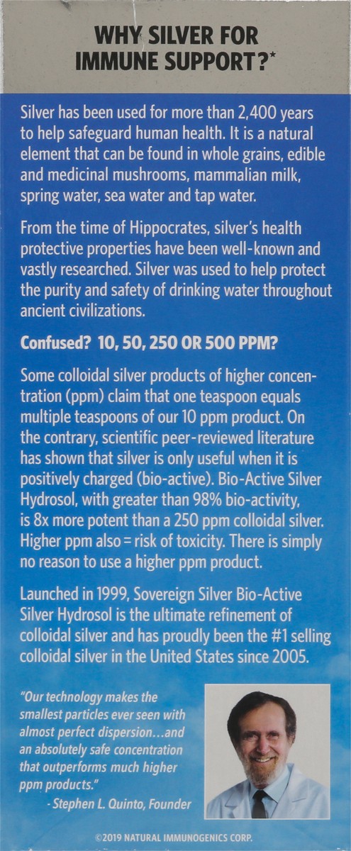 slide 5 of 9, Sovereign Silver Value Size 10 Ppm Bio-Active Silver Hydrosol 16 fl oz Box, 1 ct