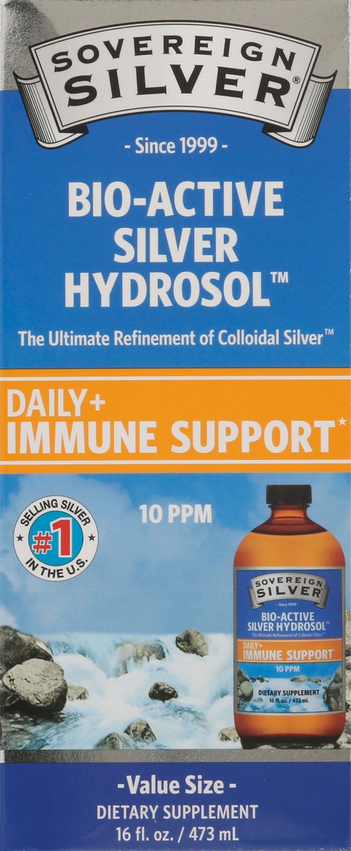 slide 6 of 9, Sovereign Silver Value Size 10 Ppm Bio-Active Silver Hydrosol 16 fl oz Box, 1 ct