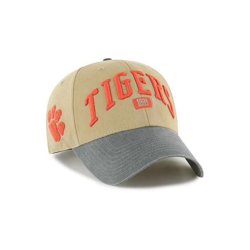 slide 2 of 3, NCAA Clemson Tigers Fabric Washed Relaxed Fit Baseball Hat: Adjustable Strap, Team Logo, 1 ct