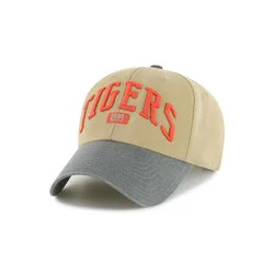 NCAA Clemson Tigers Fabric Washed Relaxed Fit Baseball Hat: Adjustable Strap, Team Logo