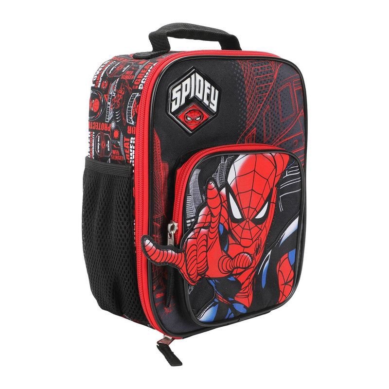 slide 4 of 6, Spider-Man License Lunch Kit Casserole Carrier - Black, 1 ct
