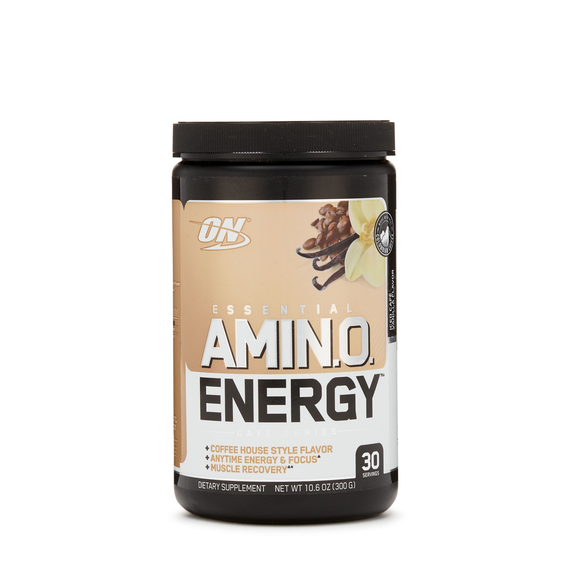 slide 1 of 1, Optimum Nutrition Essential AMIN.O. Energy - Iced Cafe Vanilla Flavor, 1 ct