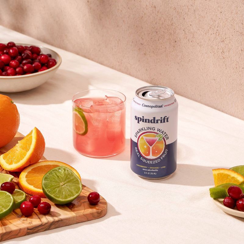 slide 5 of 6, Spindrift Cosnopolitan Sparkling Water - 8pk/12 fl oz Cans, 8 ct; 12 fl oz