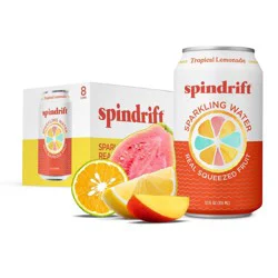 Spindrift Tropical Lemonade Sparkling Water - 8pk/12 fl oz Cans