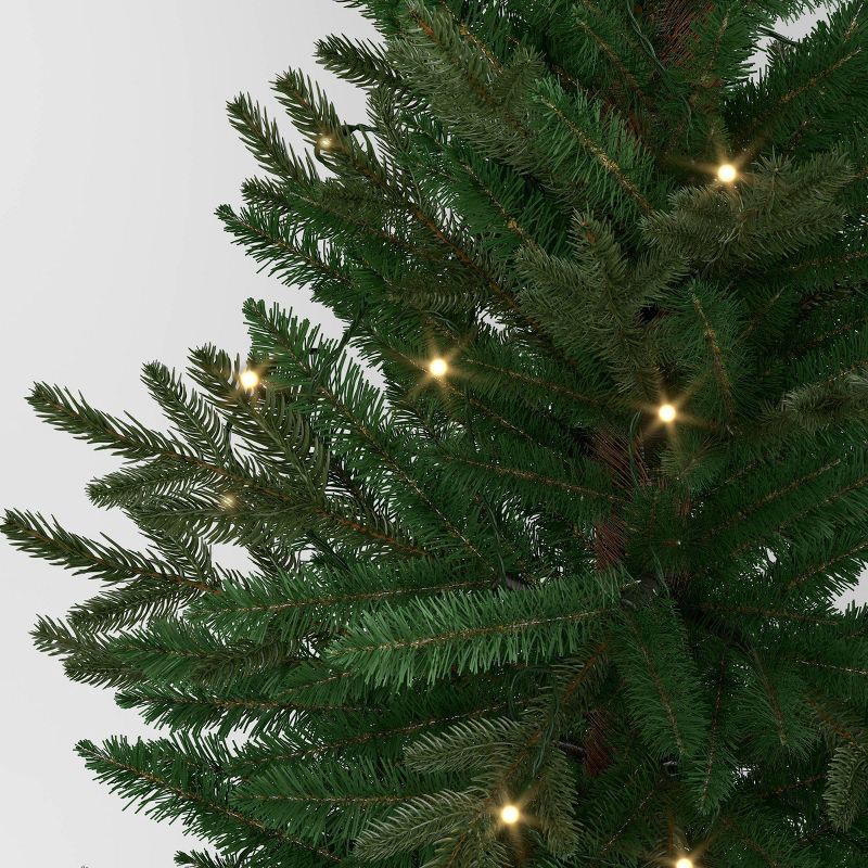slide 4 of 5, 2pc 3' Pre-Lit Potted Balsam Fir Artificial Christmas Trees Warm LED White Lights - Wondershop™, 2 ct
