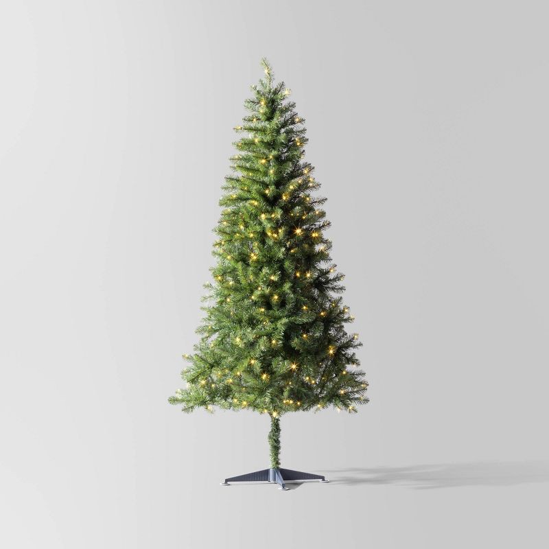 slide 1 of 5, 6.5' Pre-Lit LED Alberta Spruce Artificial Christmas Tree with Color Changing, Flashing, Fading Lighting Effects - Wondershop™, 1 ct