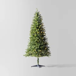 6.5' Pre-Lit LED Alberta Spruce Artificial Christmas Tree with Color Changing, Flashing, Fading Lighting Effects - Wondershop™