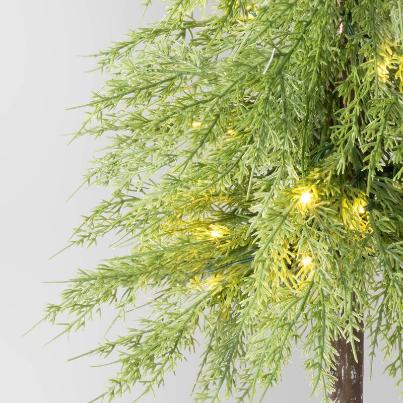 slide 4 of 5, 4' Pre-Lit Potted Balsam Artificial Christmas Tree - Wondershop™, 1 ct