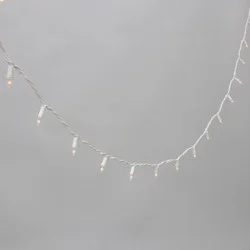 Philips 100ct Heavy Duty Incandescent Smooth Mini String Lights with Green Wire and Remains Lit Technology