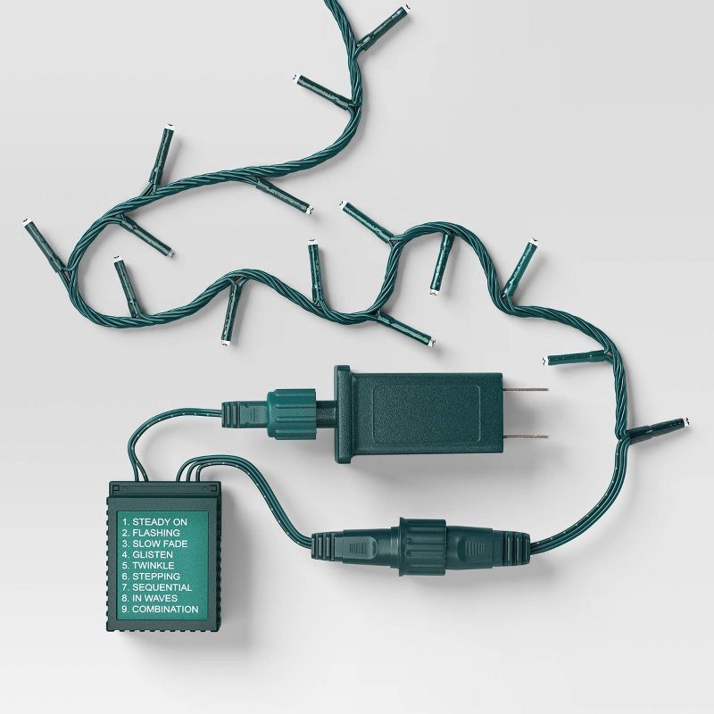 slide 4 of 4, 9.5' 3mm 100ct LED Micro Christmas String Lights Pink with Green Wire - Wondershop™, 100 ct