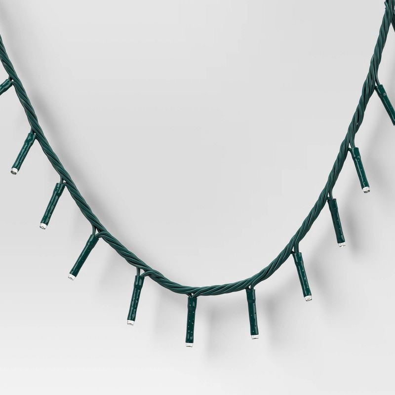 slide 3 of 5, 9.5' 3mm 100ct LED Micro Christmas String Lights Warm White with Green Wire - Wondershop™, 100 ct