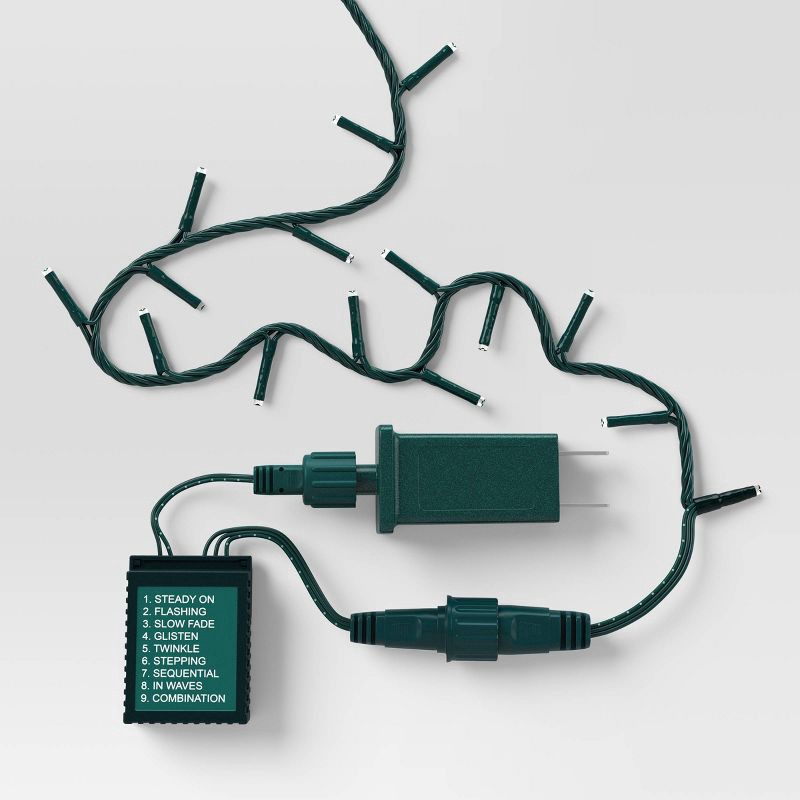 slide 4 of 5, 9.5' 3mm 100ct LED Micro Christmas String Lights Warm White with Green Wire - Wondershop™, 100 ct