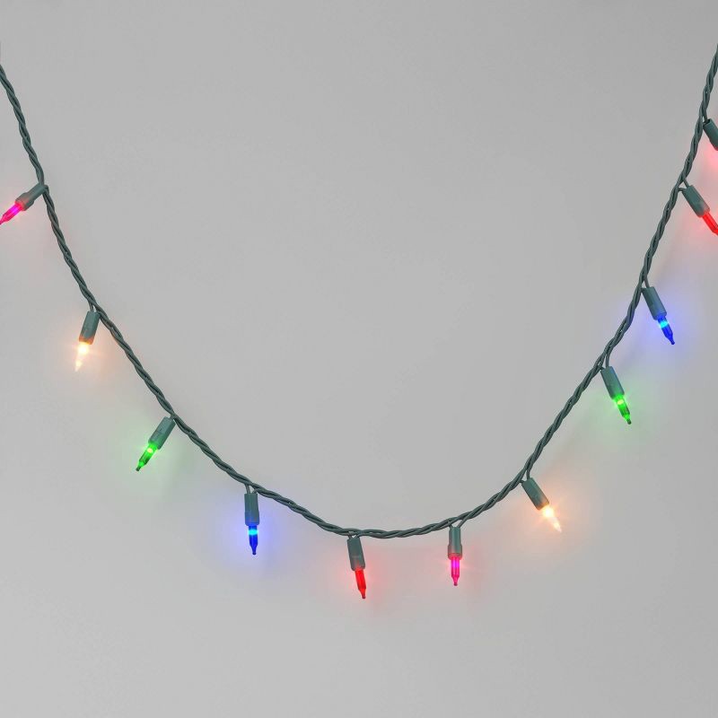 slide 1 of 5, 350ct Twinkling Incandescent Mini Christmas String Lights Multi-Color with Green Wire - Wondershop™, 350 ct