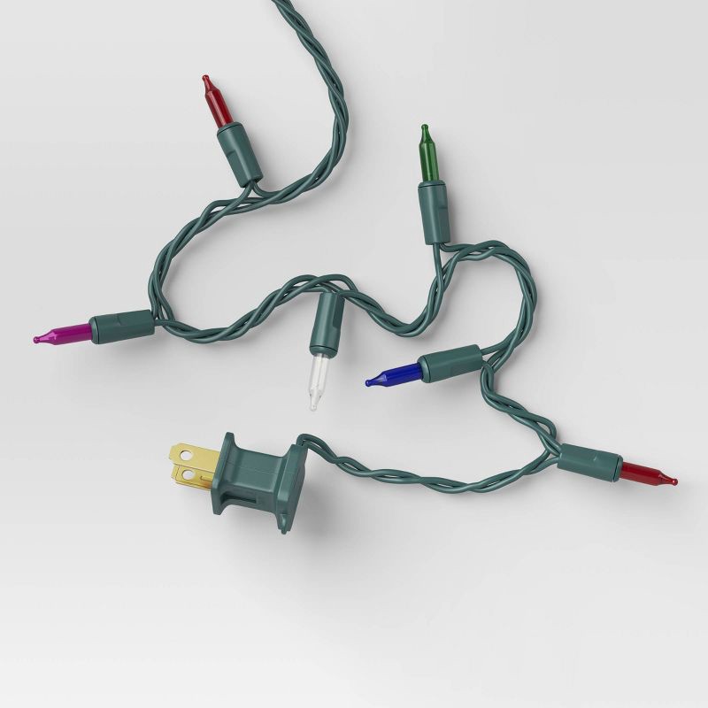 slide 4 of 5, 350ct Twinkling Incandescent Mini Christmas String Lights Multi-Color with Green Wire - Wondershop™, 350 ct