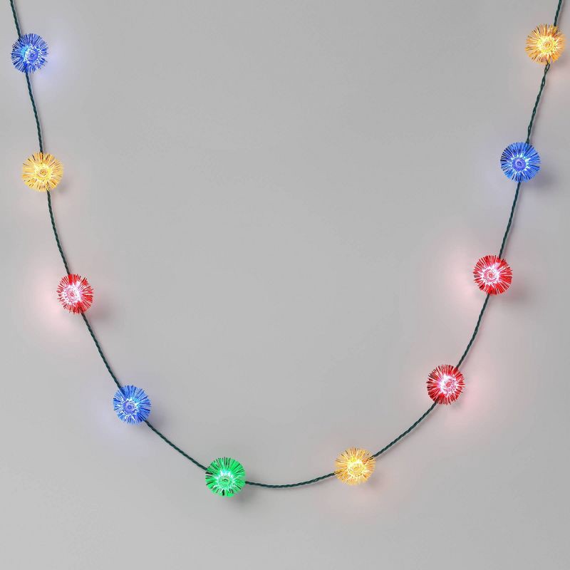 slide 1 of 4, 20ct Christmas Tinsel Lights Multi-Colored with Green Wire - Wondershop™, 20 ct
