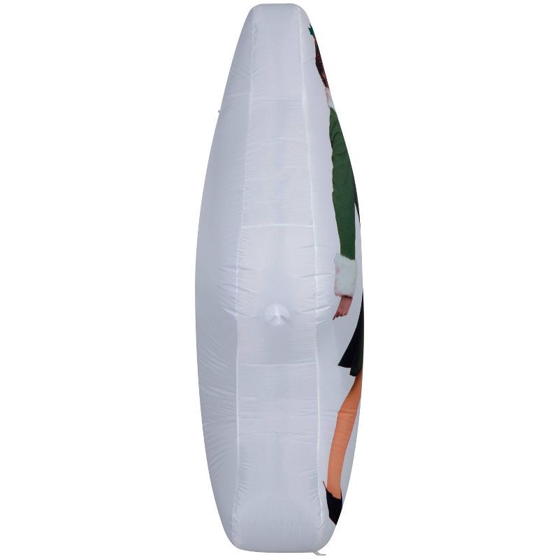 slide 4 of 4, Warner Bros. 6' Christmas Indoor/Outdoor Lighted Inflatable Strolling Buddy the Elf, 1 ct