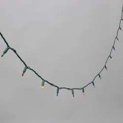 Philips 400ct Heavy Duty Incandescent Indoor/Outdoor Miniature String Lights Multi-Colored with Green Wire and Remains Lit Technology