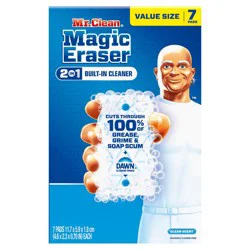 Mr. Clean Magic Eraser 2-in-1 Built-In Cleaner - 7ct