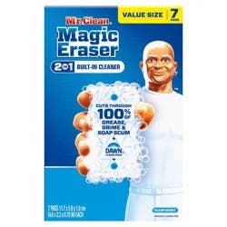 Mr. Clean Magic Eraser 2-in-1 Built-In Cleaner - 7ct