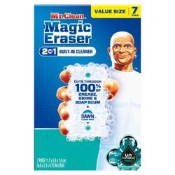 Mr. Clean Fresh Magic Eraser 2-in-1 Built-In Cleaner Unstopables - 7ct