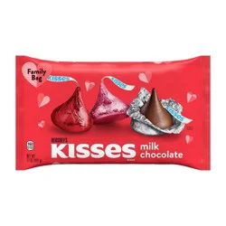 Hershey's Kisses Milk Chocolate, Valentine's Candy Family Bag, 17 oz