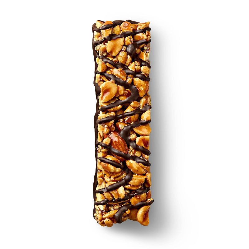 slide 4 of 5, Dark Chocolaty Peanut Butter with Other Natural Flavors Nut Bars - 7g Protein - 8.4oz/6ct - Good & Gather™, 7 gram, 8.4 oz, 6 ct