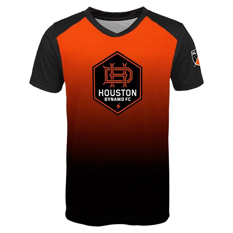 slide 2 of 3, MLS Houston Dynamo Boys' Sublimated Poly Jersey - L: Fit Team Logo Pullover, 1 ct