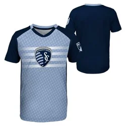 MLS Sporting Kansas City Boys' Sublimated Poly Jersey - S: Team Logo Pullover