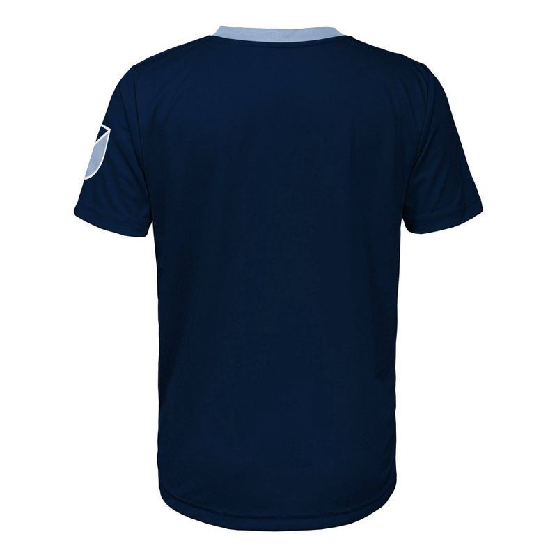 slide 3 of 3, MLS Sporting Kansas City Boys' Sublimated Poly Jersey - L: Team Logo Pullover, 1 ct