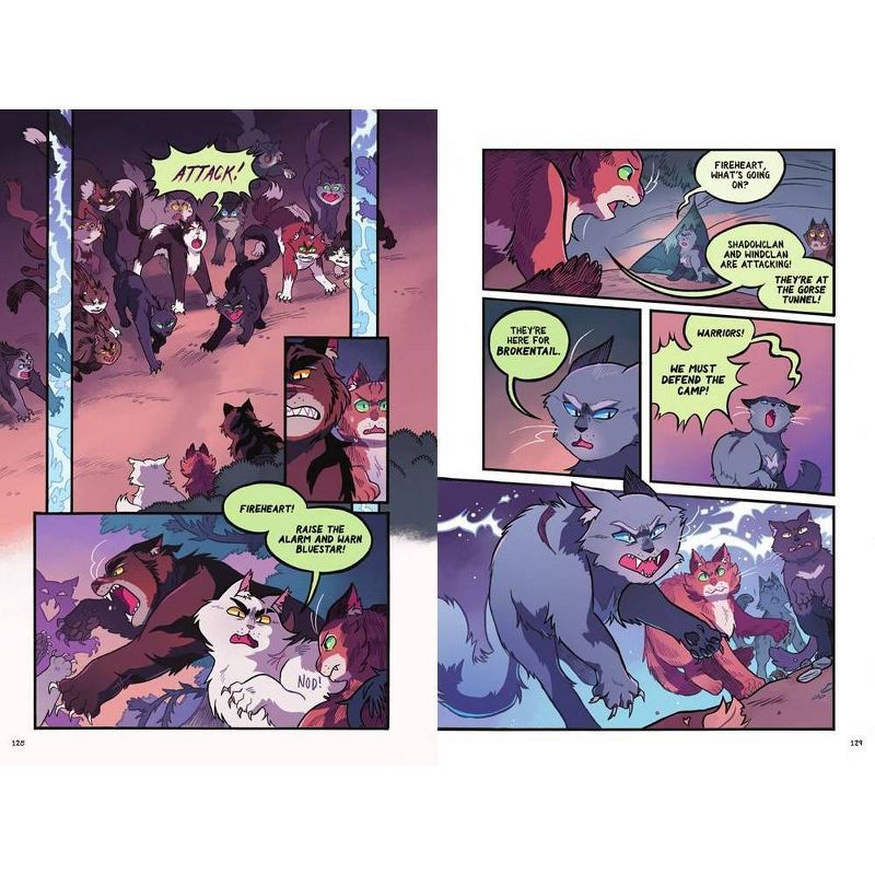 slide 4 of 5, Harper Collins Warriors Graphic Novel: The Prophecies Begin #2 - by Erin Hunter (Paperback), 1 ct