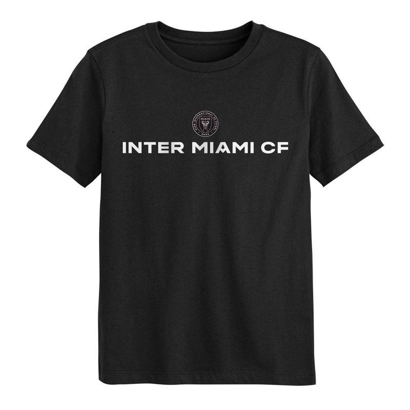 slide 1 of 1, MLS Inter Miami CF Boys' Short Sleeve Core T-Shirt - L: Team Logo Knit Pullover, 1 ct