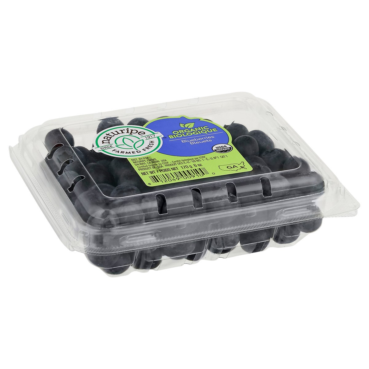 slide 8 of 14, Naturipe Farmed Fresh Organic Blueberries 6 oz, 1 lb