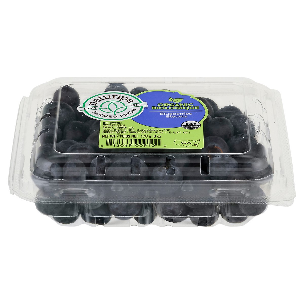 slide 3 of 14, Naturipe Farmed Fresh Organic Blueberries 6 oz, 1 lb