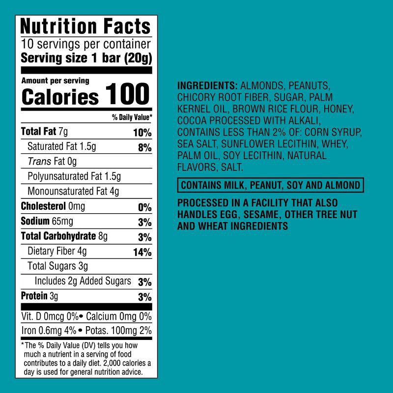 slide 5 of 5, Mini Dark Chocolaty Nuts and Sea Salt with Other Natural Flavors Nut Bars - 7oz/10ct - Good & Gather™, 10 ct; 7 oz