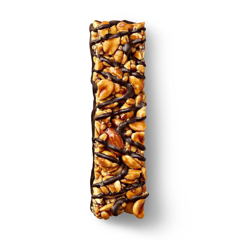 slide 2 of 5, Dark Chocolaty Peanut Butter with Other Natural Flavors Nut Bars - 7g Protein - 16.8oz/12ct - Good & Gather™, 7 gram, 16.8 oz, 12 ct