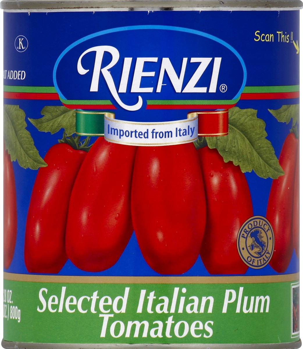 slide 2 of 2, Rienzi Peeled Tomatoes, 28 oz