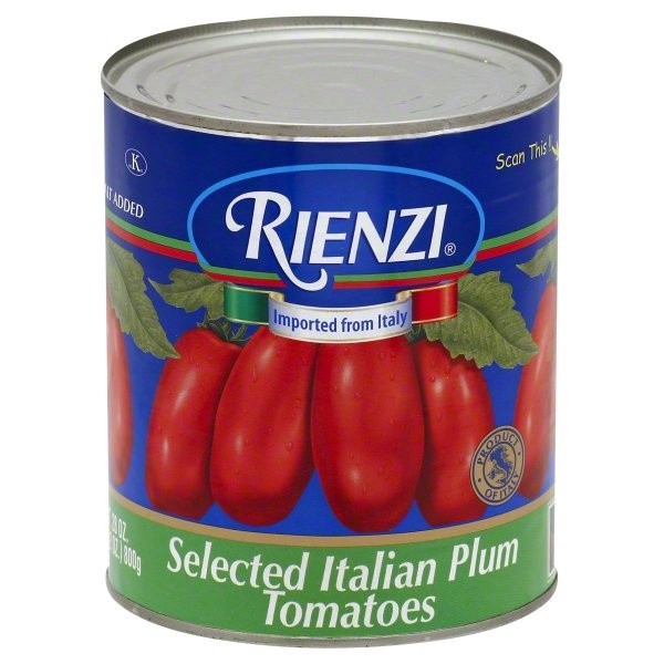 slide 1 of 2, Rienzi Peeled Tomatoes, 28 oz