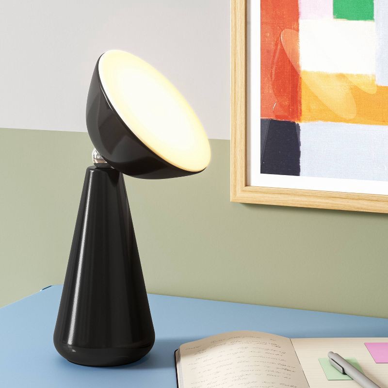 slide 3 of 5, Portable Rechargeable Ambient Mood Lamp with Sunset Light Effect Black - Room Essentials™, 1 ct