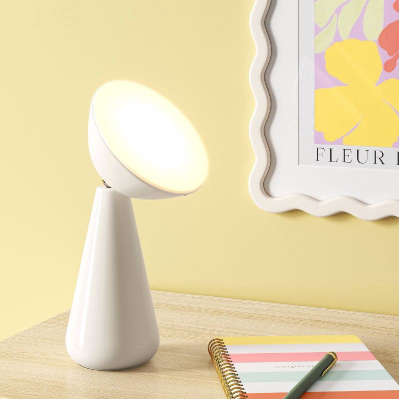 slide 3 of 5, Portable Rechargeable Ambient Mood Lamp with Sunset Light Effect White - Room Essentials™, 1 ct