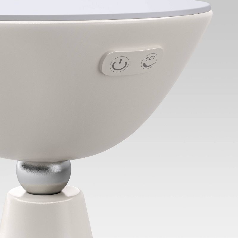 slide 4 of 5, Portable Rechargeable Ambient Mood Lamp with Sunset Light Effect White - Room Essentials™, 1 ct