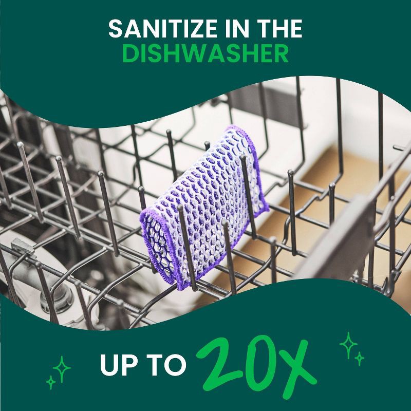 slide 6 of 10, Scotch-Brite Stay Clean Scrubbing Dish Cloth - 2ct, 2 ct